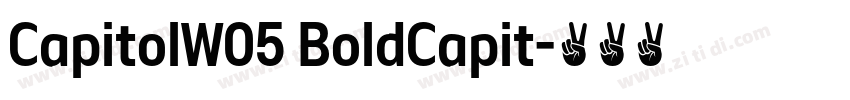 CapitolW05 BoldCapit字体转换